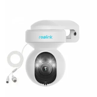 Reolink Überwachungskamera E1 Outdoor 5MP PTZ 2.4/5G WLAN IP (Außenbereich, 1-tlg., Personen- & Autoerkennung,Farbige Nachtsicht,Auto-Tracking Zoom) weiß