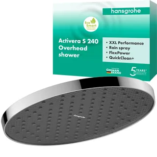Hansgrohe Activera S Kopfbrause 240 1 Strahlart, EcoSmart, 28056000
