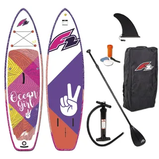 F2 Junior SUP Stand Up Paddle Board Ocean Girl 9'2'' Pink 2024 One Size