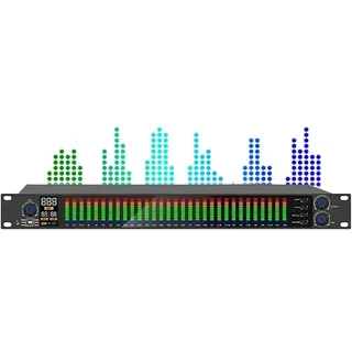 31-Band-Grafik-Equalizer, Stereo-Grafik-EQ-Verstärker, Audio-LED-Spektrum-Anzeige, automatische Rauschunterdrückung und individuelle Anpassung von 10 voreingestellten Ergebnissen, unabhängige ( Size :