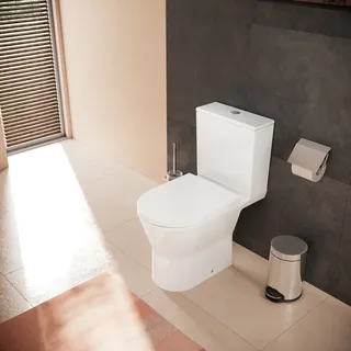Hansgrohe EluPura Original S Stand-WC mit WC-Sitz Weiß