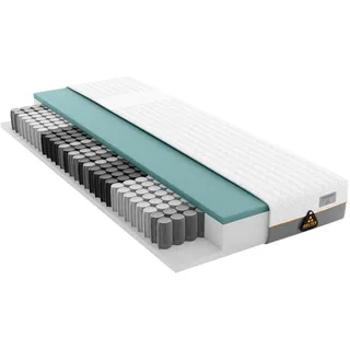 Taschenfederkernmatratze GELTEX® Quantum Touch Next 200 TFK, Schlaraffia, 20 cm hoch, in Größe 90x200 und weiteren Größen weiß 80 cm x 200 cm x 20 cm