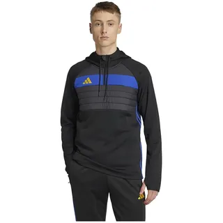 adidas Tiro 25 Essentials Winterized Training Kapuzenpullover - Black / Semi Lucid Blue / Crew Yellow - XL