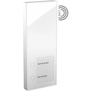 DoorLine Slim DECT | Funk-Türsprechanlage für DECT-Router | FRITZ!Box | 2 Taster