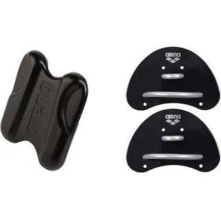 Arena Pull Kick II Swim Trainingshocker & Finger Paddle Elite Handpaddel für Schwimmer, Schwimmbad-Trainingszubehör, Schwimmbad-Paddel mit Verstellbaren Riemen, Unbedeckte Handfläche