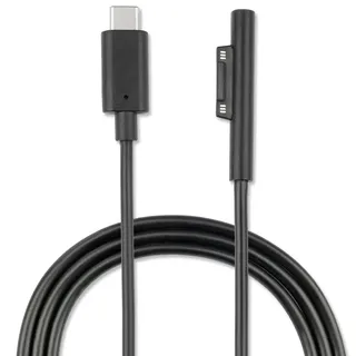 4smarts Sync-/Ladekabel Microsoft Surface Pro 6/5/4/3/Book/Go/Laptop Schwarz 1 m