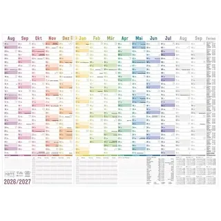 Häfft Wandkalender Schuljahr 2026/2027