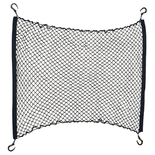 HP Autozubehör 19.298 Gepäck- und Kofferraumnetz Passend für Modell (Auto) Universal (L x B) 90 cm x 50 cm Schwarz