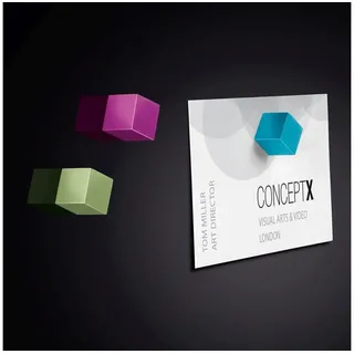 Sigel BA727 SuperDym C5 Cube türkis/pink/hellgrün 11x11x11mm VE=3 Stück