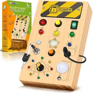 Montessori Spielzeug ab 1 Jahr Busy Board Baby Motorik Lernspielzeug