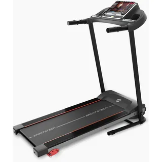 Sportstech Laufband F10, für Einsteiger & Anfänger, mit Bluetooth, 12 Trainingsprogramme, verschiedene Intensitätsgrade, Cardiotraining, klappbar, geräuscharm