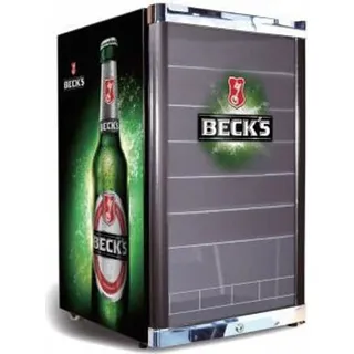 CUBES HC 241 E BECK'S Getränkekühlschrank (115 l, 845 mm hoch, Schwarz/Grün)