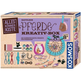 Kosmos 604363 AllesKönnerKiste Pferde Kreativ-Box, DIY-Bastelset für Mädchen und Jungen ab 8 Jahren, Set für den Kindergeburtstag, Die schönsten Bastelprojekte für Pferdefans