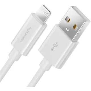 deleyCON USB-Daten/Ladekabel MK-MK397 für Apple, 1 m, weiß