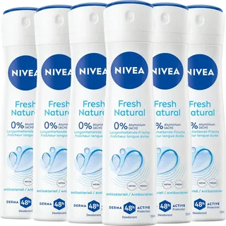 BEIERSDORF Fresh Natural Deo Spray 6 x 150 ml