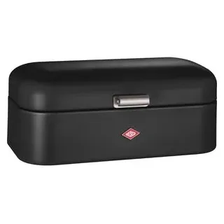 Wesco Brotkasten Grandy, Stahlblech, Klappdeckel, 42 x 22 x 17cm, schwarz matt