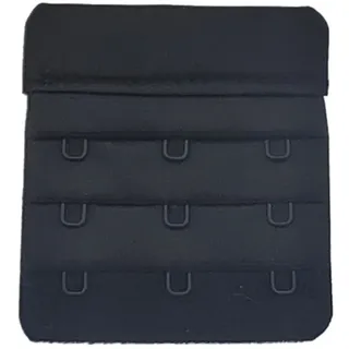 zettl GmBH BH Verlängerung 3 reihig 57mm schwarz elastisch BH Erweiterung Verlängerer Damen Unterwäsche Komfort Kleidung Zubehör