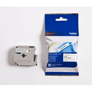 Brother M-K231S 1,2cm x 4m schwarz auf weiß