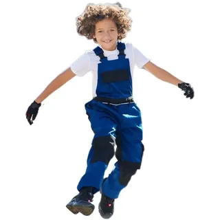 Kinder Arbeitshose Latzhose Engelbert Strauss Marine schwarz Gr. 98/104 - 98-104