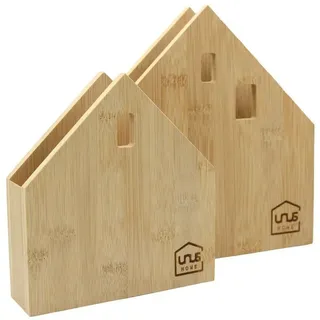 UNUS Serviettenhalter Serviettenständer Serviettenhaus in Hausform als 2er Set groß und klein