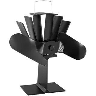 Wiltec Kaminofen Ventilator Stromlos 2 Blatt Kaminventilator Ofenventilator