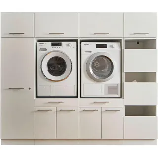 laundreezy Mehrzweckschrank-Set »LAUNDREEZY LDSK15«, Weiß