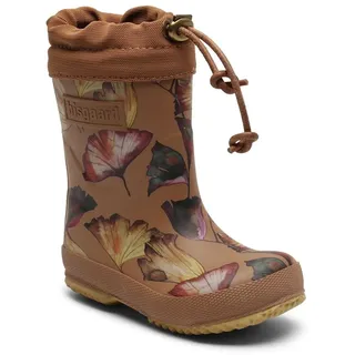 Bisgaard Unisex Kinder Thermo Rain Boot, Camel Flowers, 24 EU