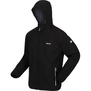 Regatta Softshelljacke Herren Arec III mit Kapuze, Größe:3XL, Farbe:Schwarz - Schwarz - 3XL