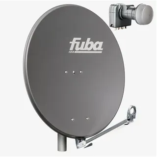 Fuba DAL 804 A Sat Anlage Antenne Schüssel Spiegel Alu Anthrazit DEK 417 4 Teilnehmer HDTV 4K, 3D-kompatibel)