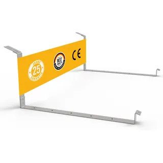 Kleines Kraftwerk Balkonkraftwerk Halterung Flachdach & Garten – für 1 Solarmodul, 20° Neigung – Aluminium 4 mm, statisch geprüft, Made in Germany