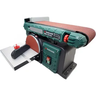 Parkside Bandschleifer Tellerschleifer PBTS 370 B2, 370W grün