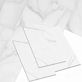 Endorphin Endorphin, Vinylboden selbstklebend Steinoptik weisser Marmor 2,97qm (Vinylboden, 2.97 m2)