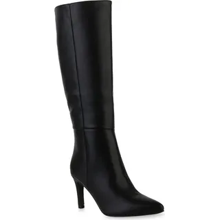 Stiefelparadies Damen Klassische Stiefel in Schwarz,