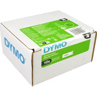 Dymo Label Band D1 2093098 (45803) schwarz auf weiß 19mm x 7m 10er Pack