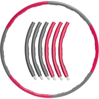 Fitness Hula Hoop Reifen - 100 cm - 1.2 kg - Rosa/Grau ROT 100 CM