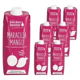 Beckers Bester Maracuja-Mango-Nektar Fruchtnektar 6x 0,75 l