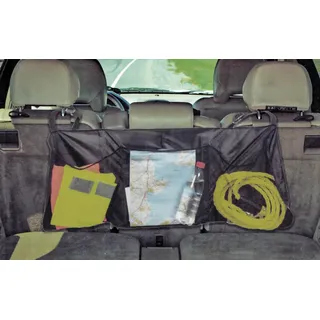EDCO Auto-Rückenlehnentasche KOFFERRAUM ORGANIZER 100x35cm faltbar Kofferraumtasche Auto 64, Rückenlehnentasche Tasche PKW schwarz