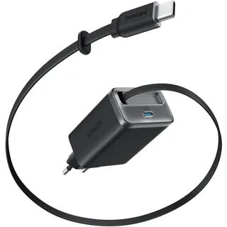 Anker Nano 35W USB C Ladegerät, kompaktes 2 Anschlüsse, InstaCord Kabel