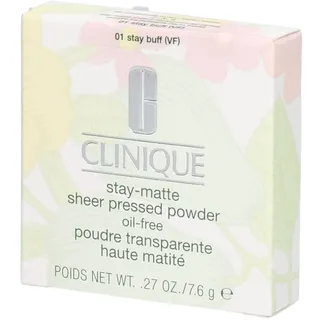 Clinique Stay-Matte Sheer Pressed Powder 01 stay buff