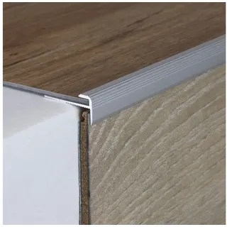 PROVISTON Abschlussprofil Aluminium, 10 x 25 x 900 x 3 mm, Silber, Einfass- & Abschlussprofile silberfarben