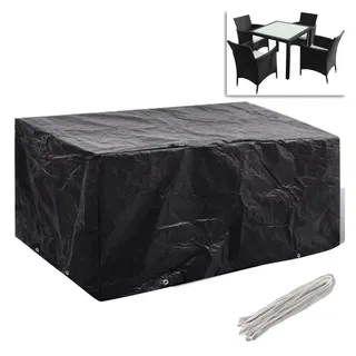 vidaXL Gartenmöbel-Abdeckungen 180 x 140 cm Schwarz