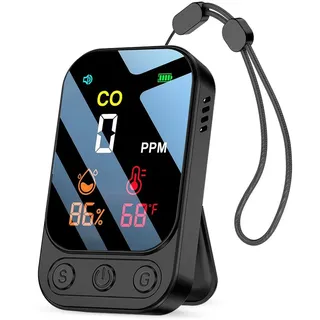 YOJOCK Kohlenmonoxid Melder 3-in-1 Schwarz/Weiß