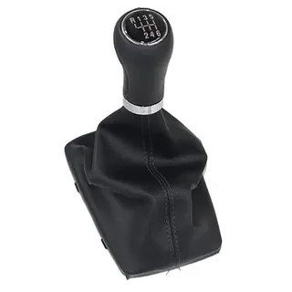 Getriebe Schaltknüppel Für Audi A4 8E B6 B7 2000 2001 2002 2003 2004 2005 2006 2007 2008 5 Gang 6 Geschwindigkeit Auto Styling Zubehör Schaltknauf Automatik Schalthebe (Farbe : 12345R Black line)