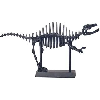 KADIMA DESIGN Dekofigur T-Rex Aluminium Schwarz 62 cm mit Sockel