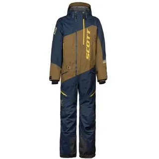 Scott DS Shell Dryo 2023 1-Teiler Snowmobil Kombi, blau-braun, Größe M