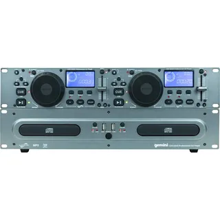 Gemini CDX-2250i - Professioneller 2U Rackmount Doppel-CD-Player für Bars, Clubs, Tanzstudios uvm