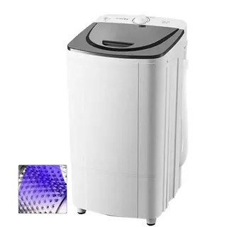10-kg-Schleuder trockner, Energie- und energiesparende Schleuder, Qualitätsmotor + Blaulicht sterilisation + Edelstahl-Innenzylinder, Timer-Funktion, für Personen mit begrenzt(Color:Kunststofftrommel)