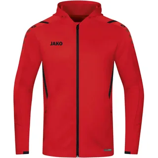 Jako Challenge Trainingsjacke mit Kapuze Kinder rot/schwarz 152