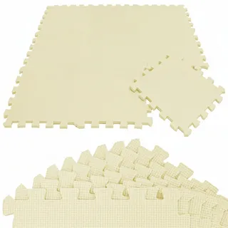 LittleTom Puzzlematte 90 x 90 cm Beige