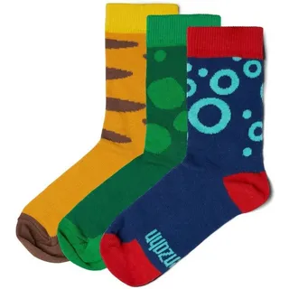 Affenzahn Socken Socken 3er Set GOTS Bio Baumwolle bunt 27-30 Kinder